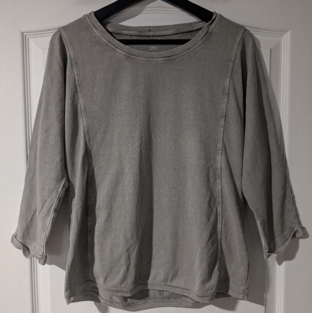 (Flaws) Soft Surroundings | Knit Tunic With Cuffed Sleeves